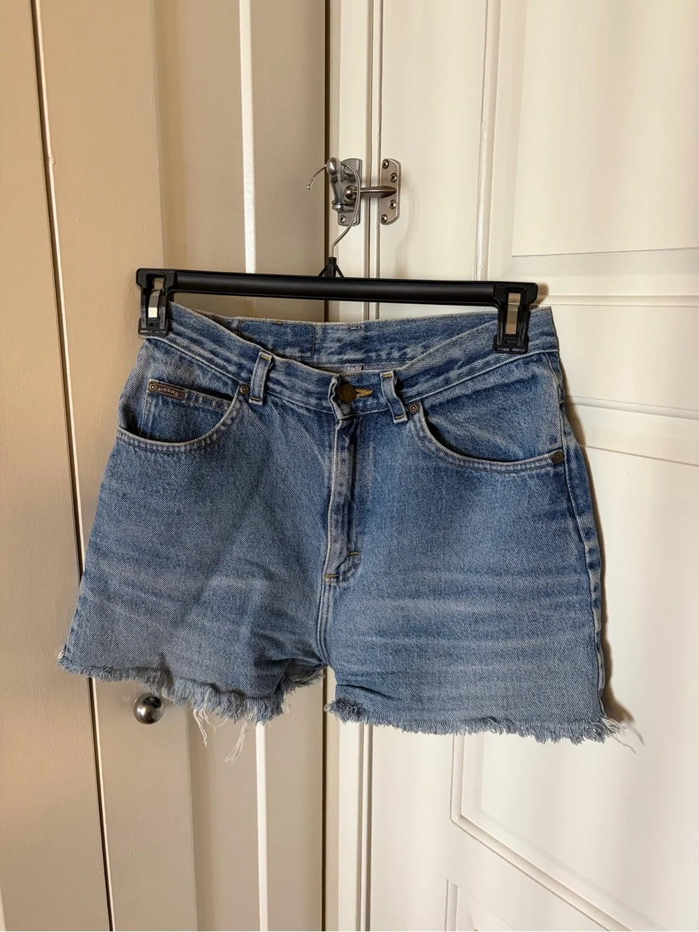 Riders by Lee Women's Light Blue Denim Cutoff Shorts with raw hem